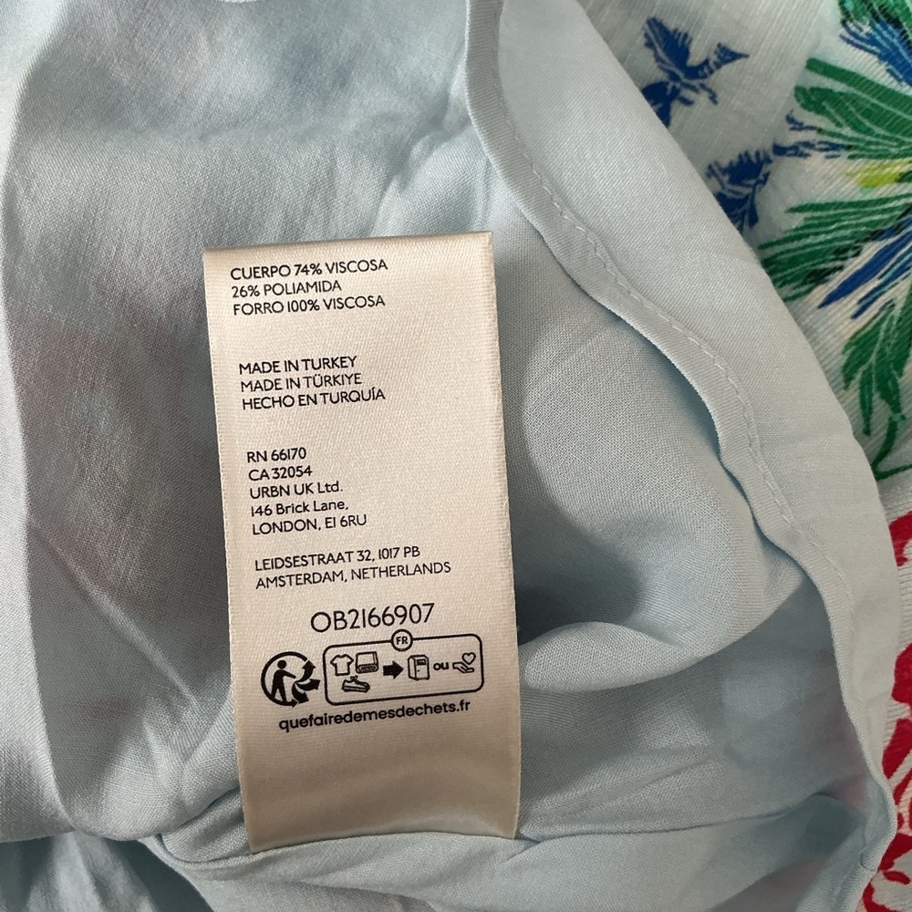 Maeve Anthropologie Halter Swing Mini Dress Sea Life Size Medium - Picture 7 of 8
